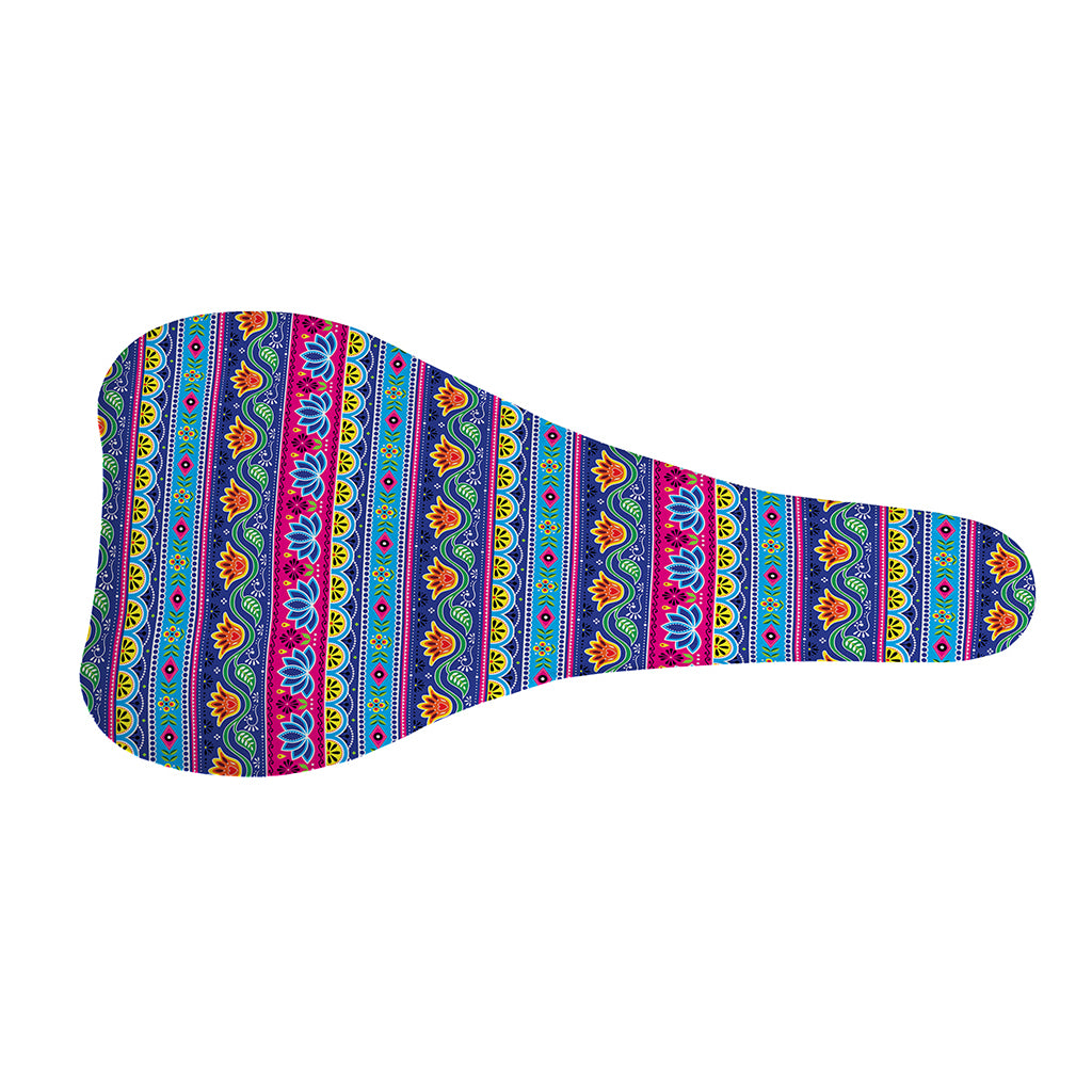 Boho Indian Lotus Pattern Print Bicycle Seat Cover