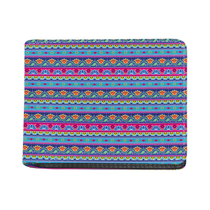 Boho Indian Lotus Pattern Print Bifold Wallet