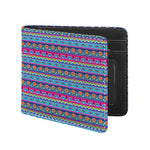 Boho Indian Lotus Pattern Print Bifold Wallet