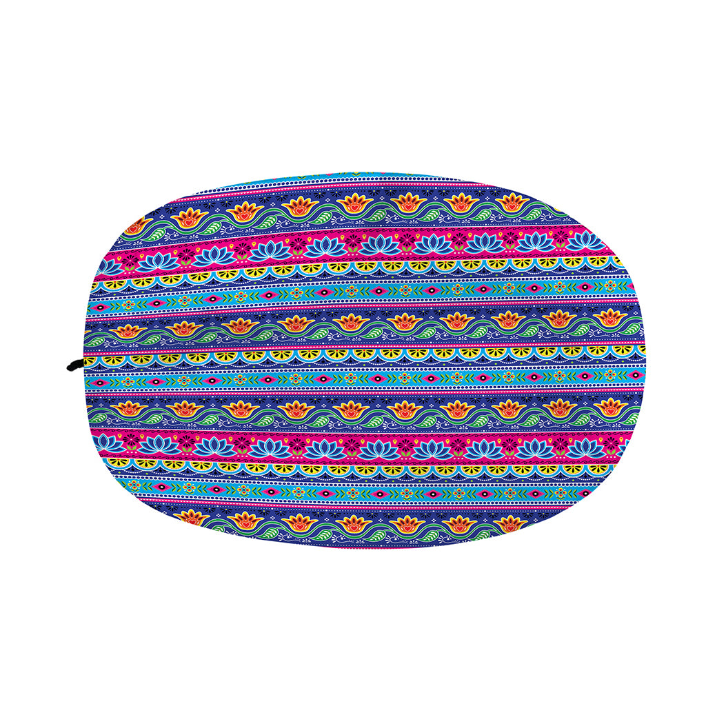 Boho Indian Lotus Pattern Print Car Side Mirror Covers