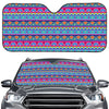 Boho Indian Lotus Pattern Print Car Windshield Sun Shade