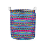 Boho Indian Lotus Pattern Print Collapsible Laundry Basket