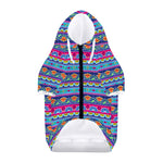 Boho Indian Lotus Pattern Print Dog Zip Up Hoodie