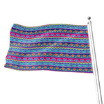 Boho Indian Lotus Pattern Print Flag