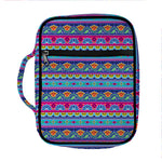 Boho Indian Lotus Pattern Print Front Pocket Bible Bag