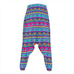 Boho Indian Lotus Pattern Print Hammer Pants