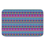 Boho Indian Lotus Pattern Print Indoor Door Mat