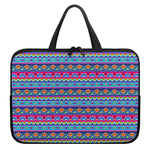 Boho Indian Lotus Pattern Print Laptop Sleeve With Handle