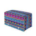 Boho Indian Lotus Pattern Print Leather Tissue Box Cover