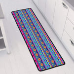 Boho Indian Lotus Pattern Print Long Kitchen Mat