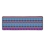 Boho Indian Lotus Pattern Print Long Kitchen Mat