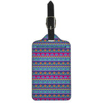 Boho Indian Lotus Pattern Print Luggage Tag