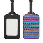 Boho Indian Lotus Pattern Print Luggage Tag