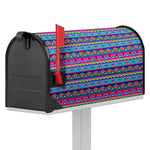 Boho Indian Lotus Pattern Print Mailbox Cover