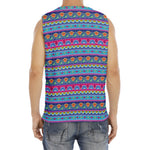 Boho Indian Lotus Pattern Print Men's Fitness Tank Top