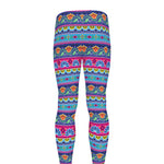 Boho Indian Lotus Pattern Print Men's leggings