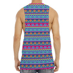 Boho Indian Lotus Pattern Print Men's Muscle Tank Top