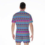 Boho Indian Lotus Pattern Print Men's Rompers