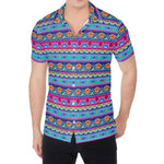 Boho Indian Lotus Pattern Print Men's Shirt