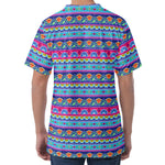 Boho Indian Lotus Pattern Print Men's Velvet T-Shirt