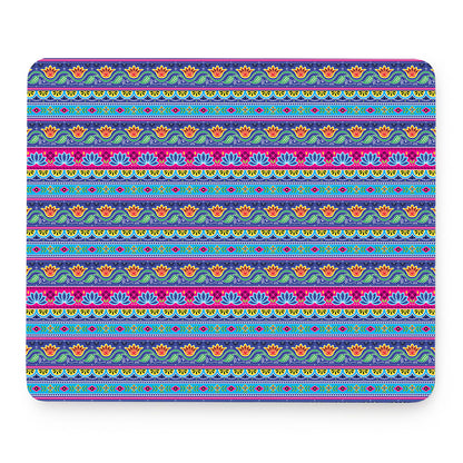 Boho Indian Lotus Pattern Print Mouse Pad
