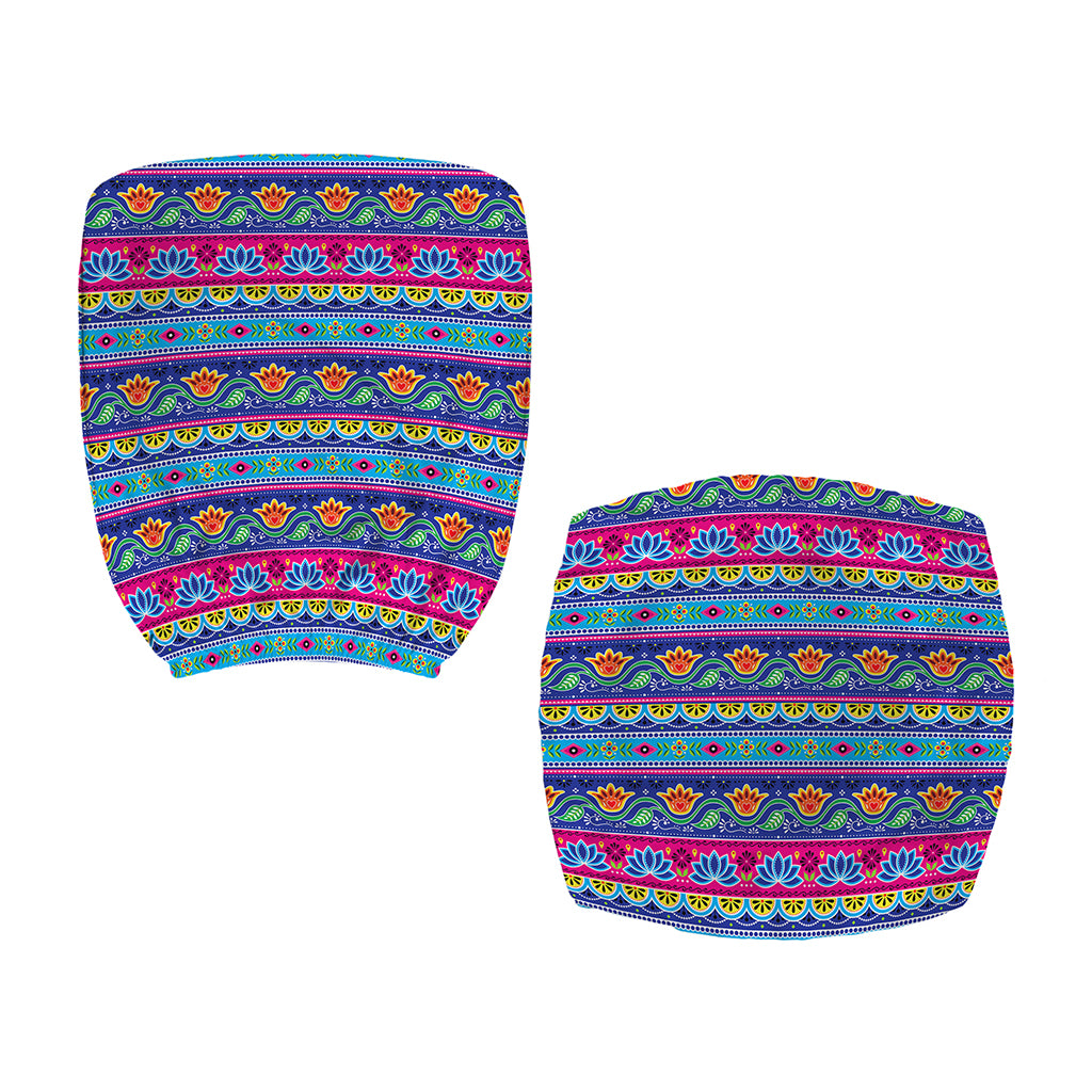 Boho Indian Lotus Pattern Print Office Chair Cover