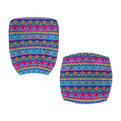Boho Indian Lotus Pattern Print Office Chair Cover