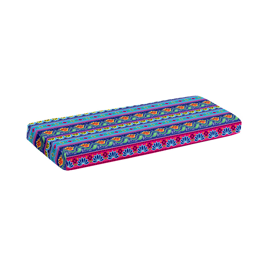 Boho Indian Lotus Pattern Print Piano Keyboard Cover