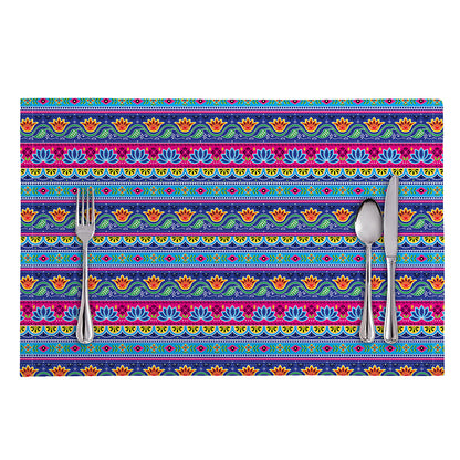 Boho Indian Lotus Pattern Print Placemat