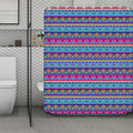 Boho Indian Lotus Pattern Print Polyester Shower Curtain