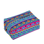 Boho Indian Lotus Pattern Print Rectangle Tissue Box Cover