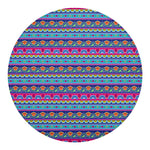 Boho Indian Lotus Pattern Print Round Blanket