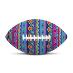 Boho Indian Lotus Pattern Print Rugby Ball