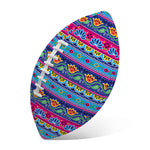 Boho Indian Lotus Pattern Print Rugby Ball