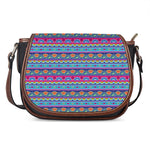 Boho Indian Lotus Pattern Print Saddle Bag