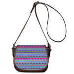 Boho Indian Lotus Pattern Print Saddle Bag