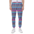 Boho Indian Lotus Pattern Print Joggers