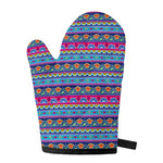 Boho Indian Lotus Pattern Print Single Oven Mitt