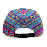 Boho Indian Lotus Pattern Print Snapback Cap