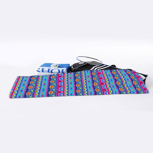 Boho Indian Lotus Pattern Print Sports Towel