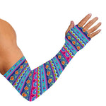 Boho Indian Lotus Pattern Print Sun Protection Arm Sleeves
