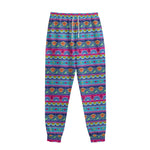 Boho Indian Lotus Pattern Print Sweatpants