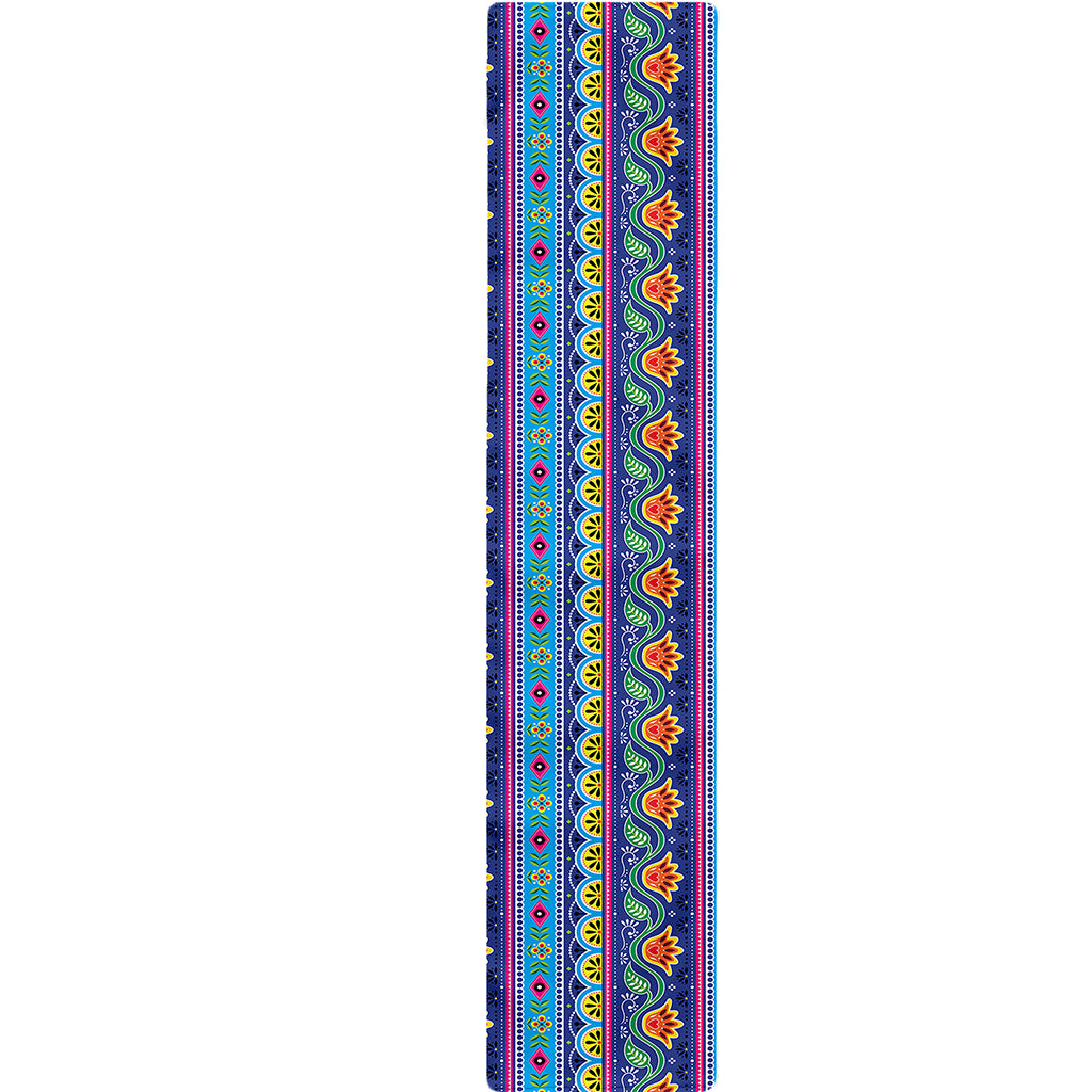 Boho Indian Lotus Pattern Print Table Runner