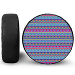 Boho Indian Lotus Pattern Print Tire Cover