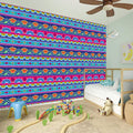 Boho Indian Lotus Pattern Print Wall Sticker