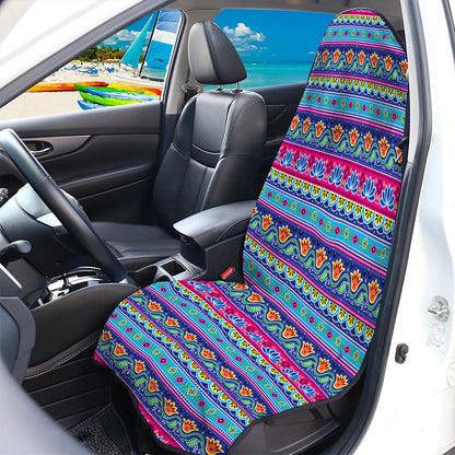 Boho Indian Lotus Pattern Print Waterproof Car Seat Cover