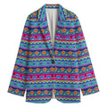Boho Indian Lotus Pattern Print Women's Blazer