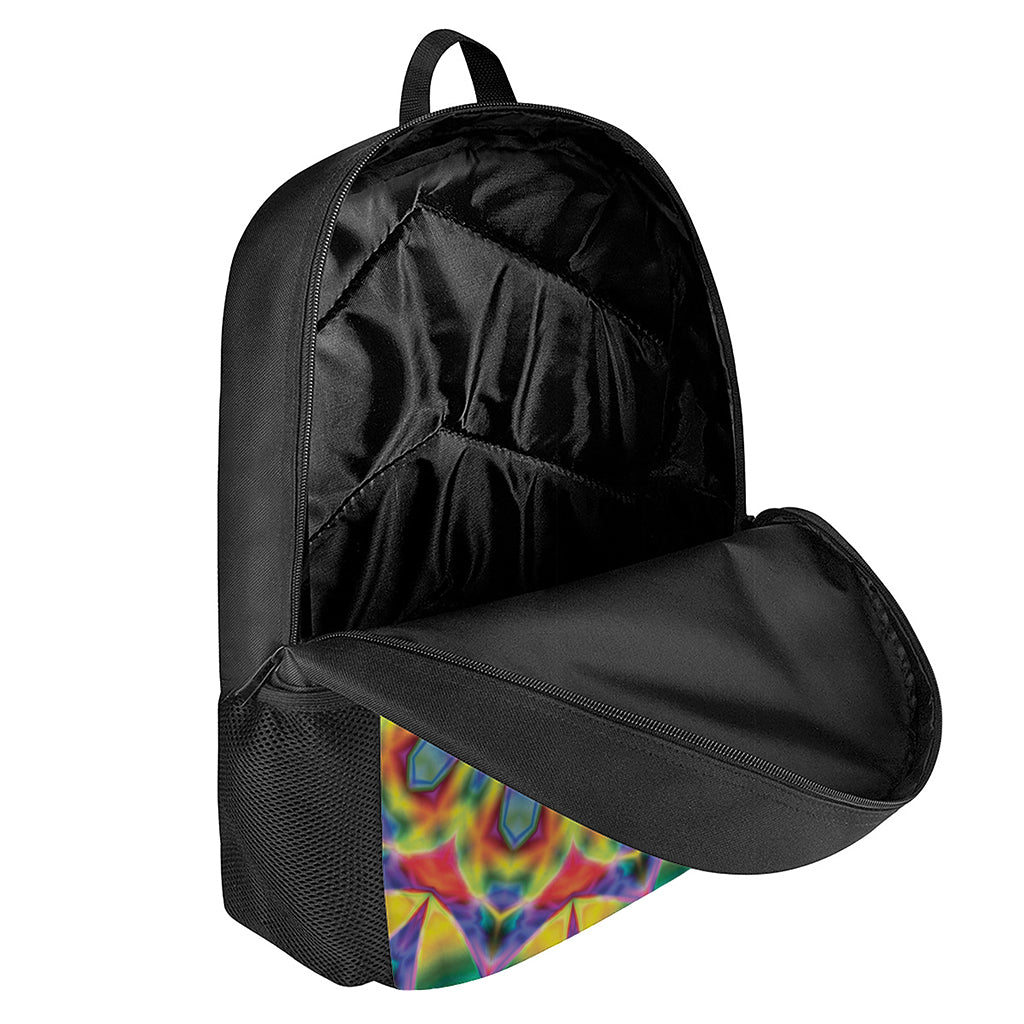 Boho Kaleidoscope Print 17 Inch Backpack