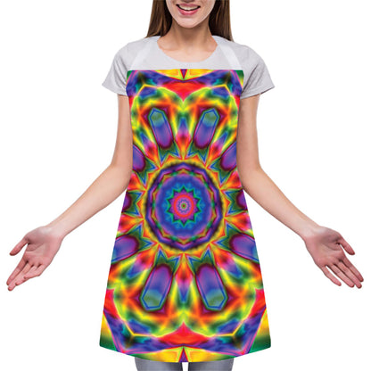 Boho Kaleidoscope Print Adjustable Apron