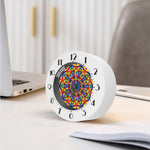 Boho Kaleidoscope Print Alarm Clock